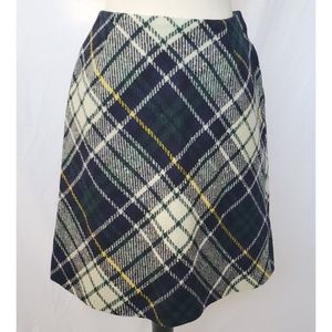 Vintage 90s Skirt Plaid Fall Autumn School Girl